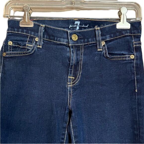 7 for all mankind dark wash skinny jeans - Picture 2 of 11